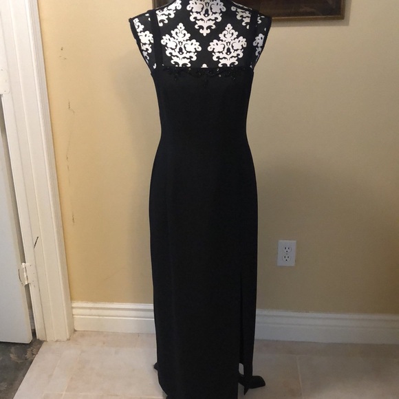J.R. NITES 2-Pc Beaded Bolero Jacket & Sleeveless side slit statuesque gown - Picture 6 of 15